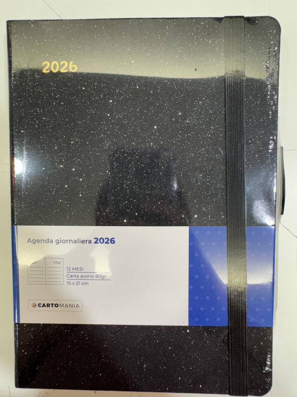 CARTOMANIA - SHINE IT AGENDA GIORNALIERA 12MESI - NERO