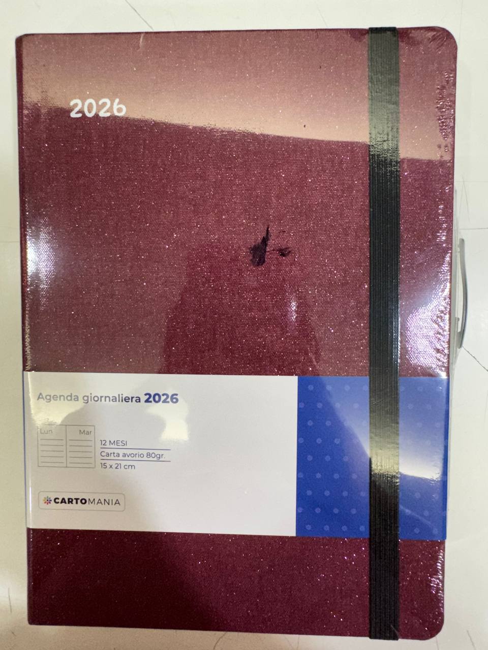 CARTOMANIA - SHINE IT AGENDA GIORNALIERA 12MESI - BORGOGNA