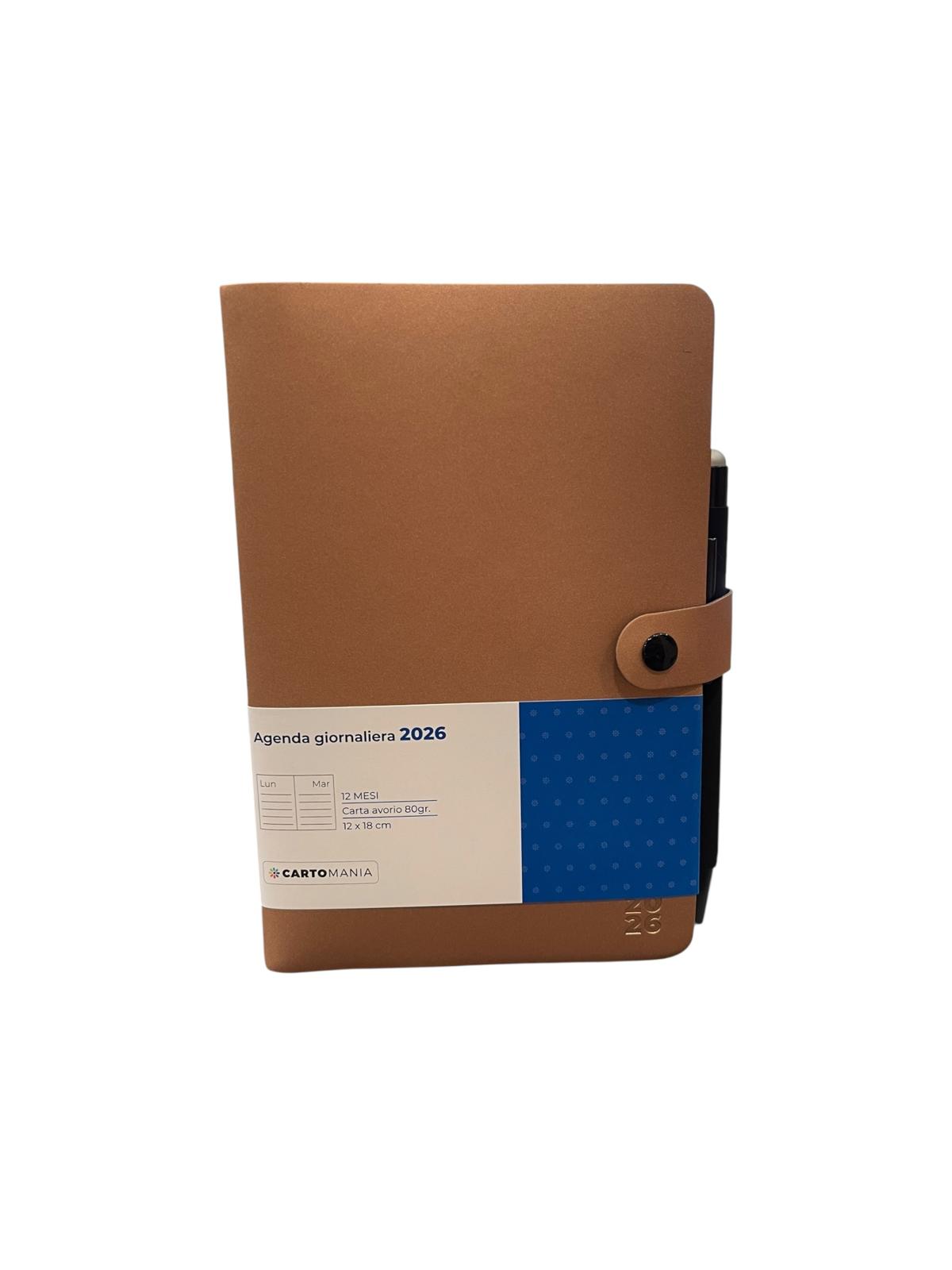 CARTOMANIA - ELEGANT AGENDA GIORNALIERA 12MESI - BRONZO