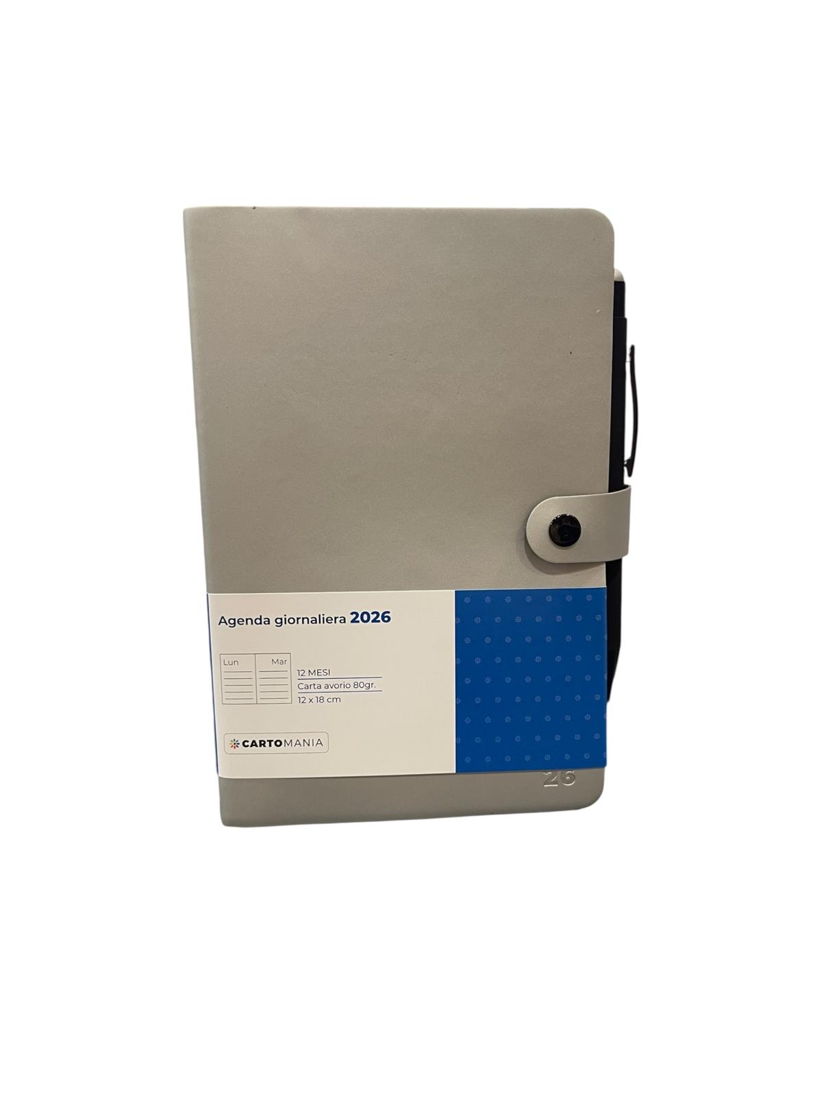 CARTOMANIA - ELEGANT AGENDA GIORNALIERA 12MESI - SILVER