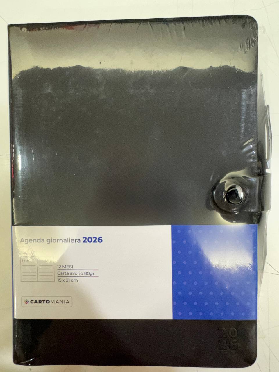 CARTOMANIA - ELEGANT AGENDA GIORNALIERA 12MESI - BLACK