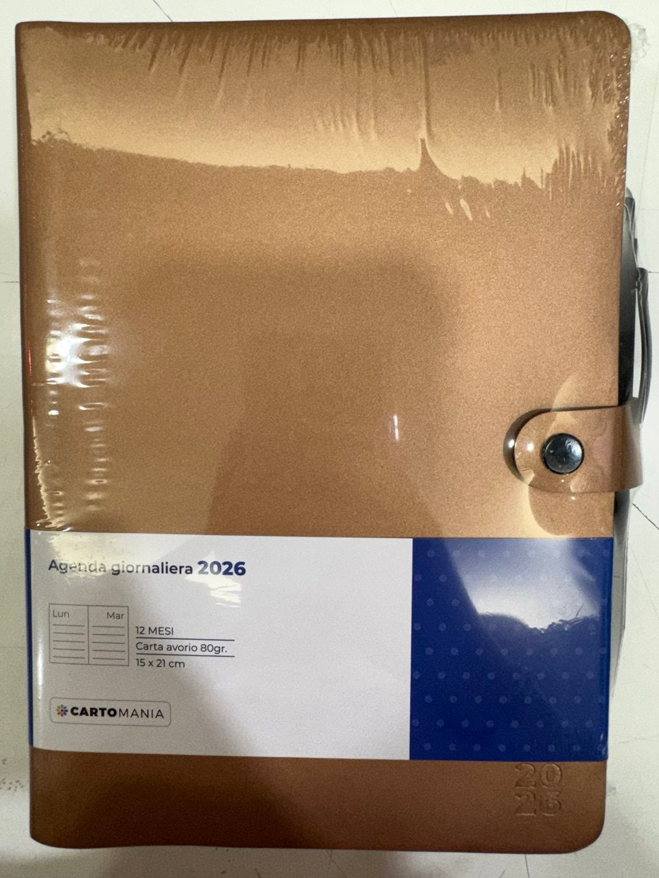 CARTOMANIA - ELEGANT AGENDA GIORNALIERA 12MESI - BRONZO