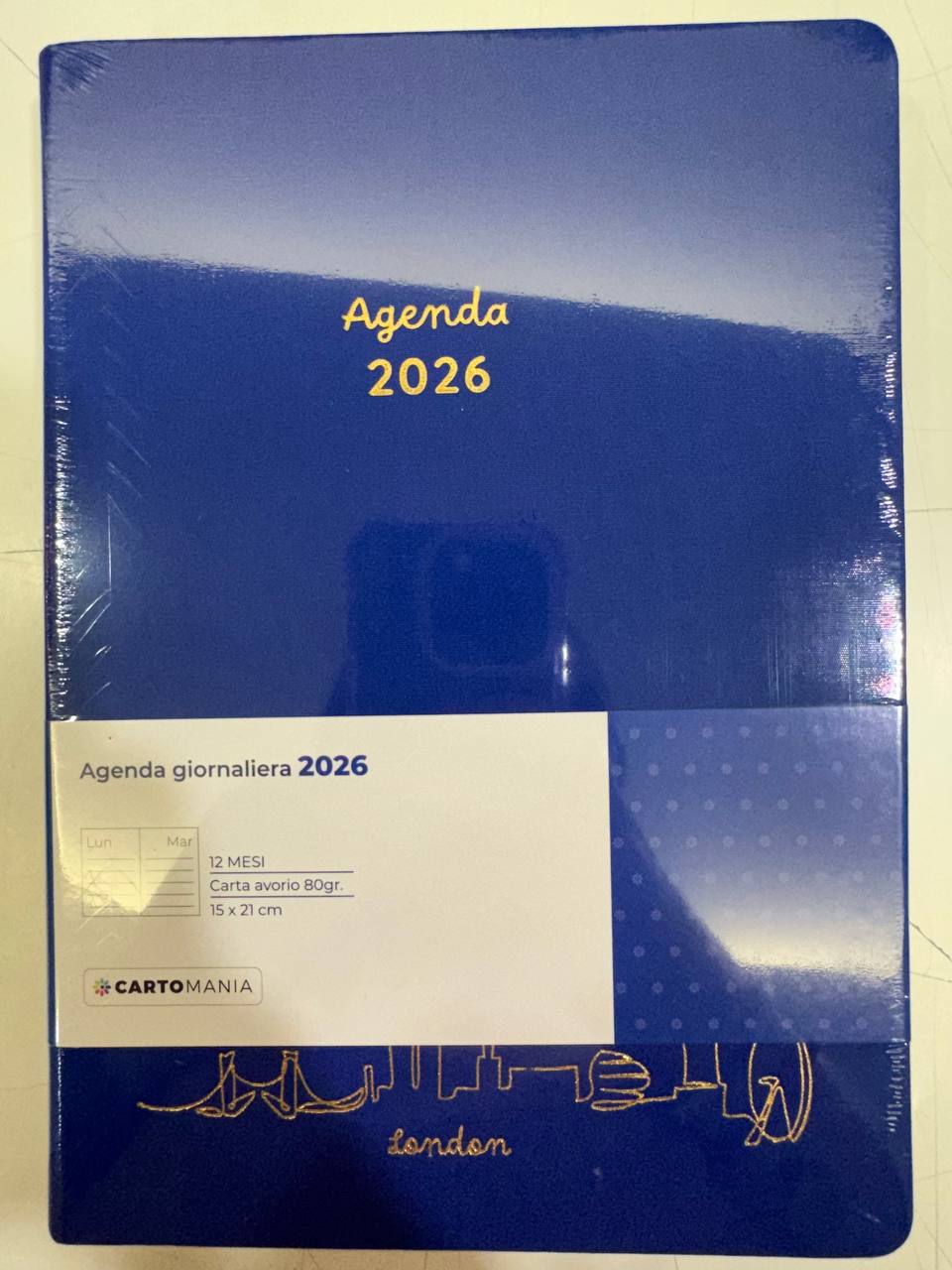 CARTOMANIA - URBAN HORIZONS AGENDA GIORNALIERA 12MESI - BLU