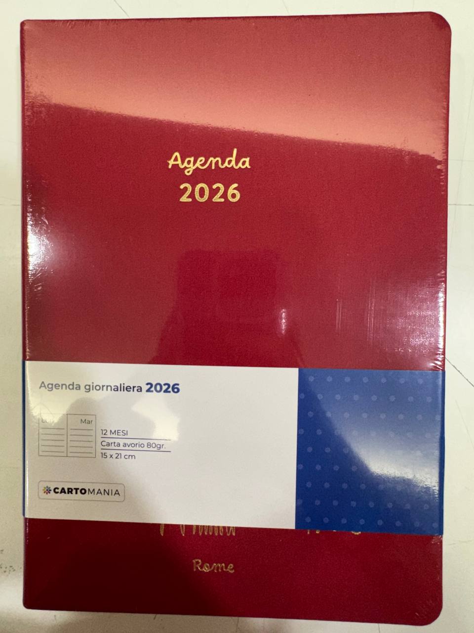 CARTOMANIA - URBAN HORIZONS AGENDA GIORNALIERA 12MESI -ROSSO