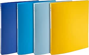 RACCOGLITORE 4 ANELLI 15MM POLIPROPILENE BEEBLUE A4