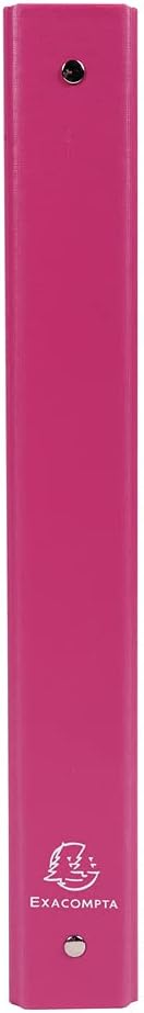 RACCOGLITORE 4 ANELLI 30MM POLIPROPILENE FODERATO A4 ROSA