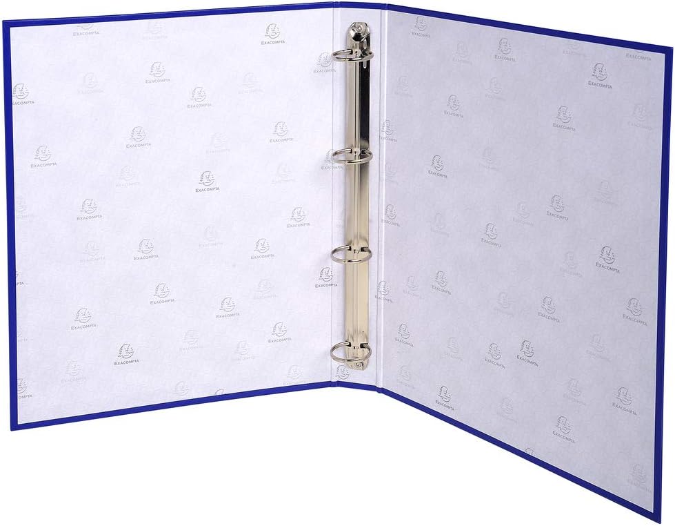 RACCOGLITORE 4 ANELLI 30MM POLIPROPILENE FODERATO A4 BLU