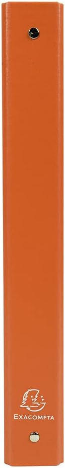 RACCOGLITORE 4 ANELLI 30MM POLIPROPILENE FODERATO A4 ARANCIO