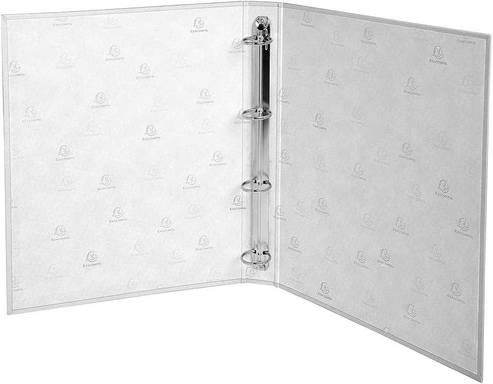 RACCOGLITORE 4 ANELLI 30MM POLIPROPILENE FODERATO A4 BIANCO