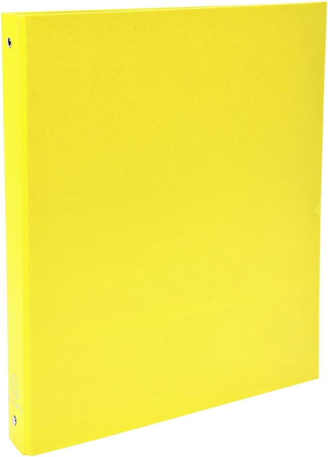 RACCOGLITORE 4 ANELLI 30MM POLIPROPILENE FODERATO A4 GIALLO