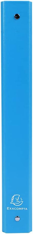 RACCOGLITORE 4 ANELLI 30MM POLIPROPILENE FODERATO A4 AZZURRO