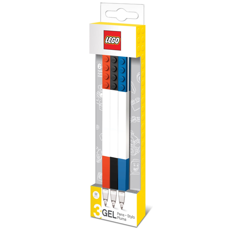 LEGO 2.0 SET 3 PENNE GEL ROSSA-BLU-NERA
