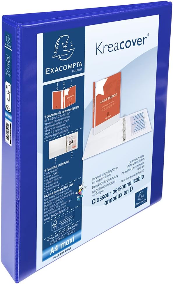 RACCOGLITORE PERSONALIZZABILE RIGIDO PPL 3 TASCHE BLU