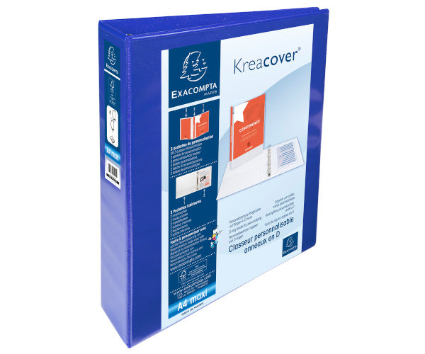 RACCOGLITORE PERSONALIZZABILE RIGIDO PPL 3 TASCHE BLU