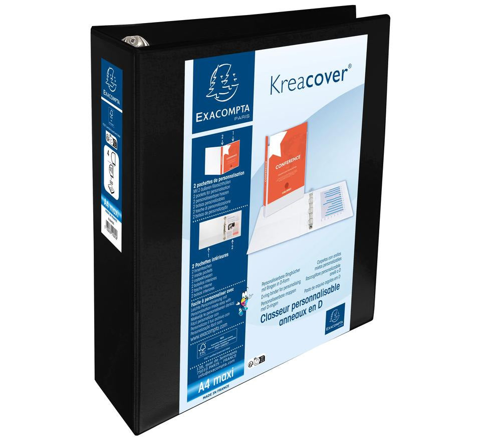RACCOGLITORE PERSONALIZZABILE KREACOVER 4 ANELLI D60mm NERO