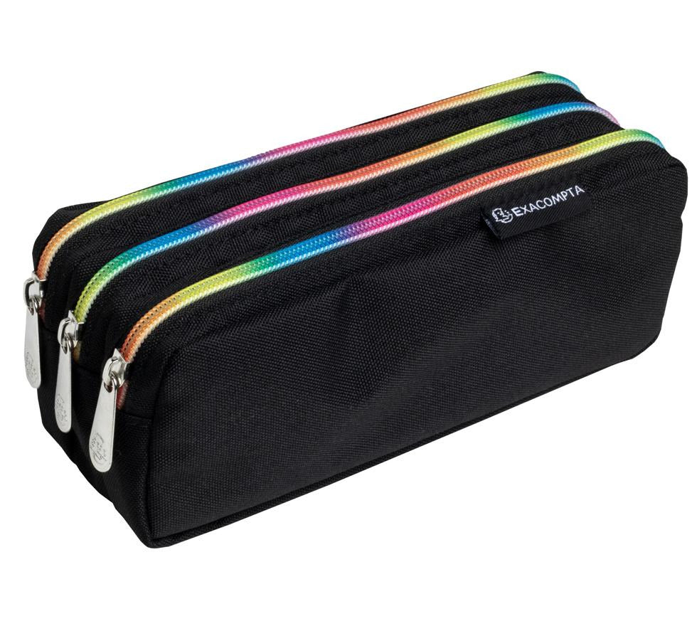 ASTUCCIO RETTANGOLARE 3 SCOMPARTI - RAINBOW e NERO