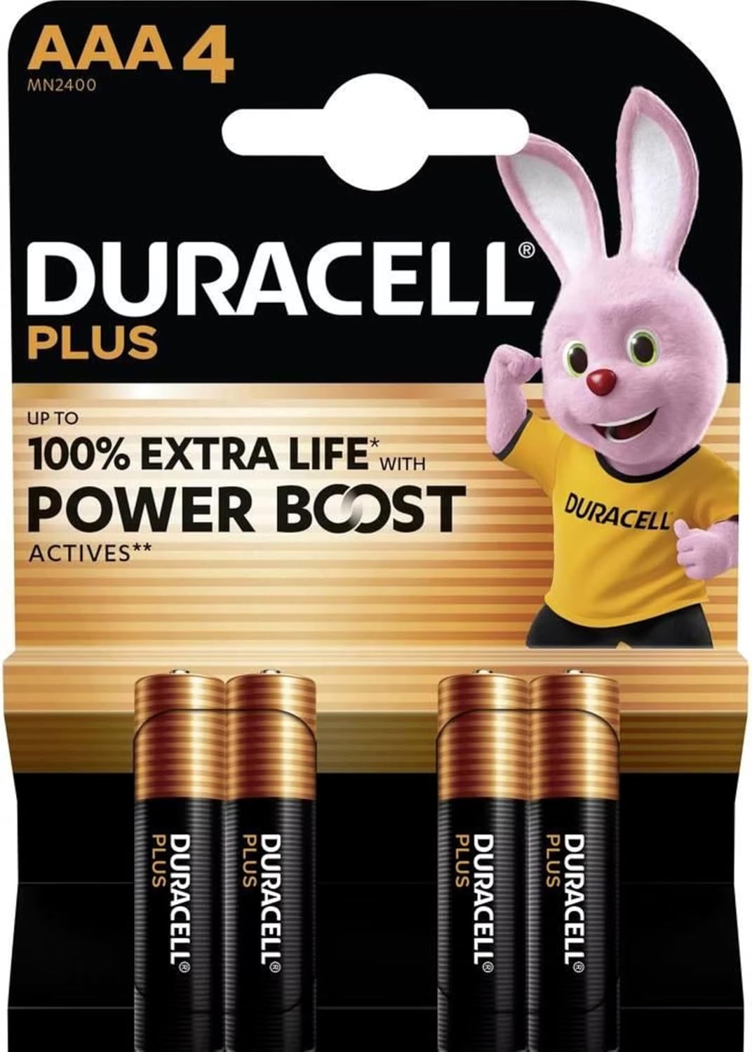 DURACELL PLUS POWERBOOST MINI STILO AAA MN2400 CONF.4