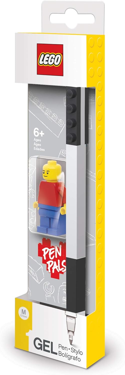 Lego 2.0 Gel Pen Nera con Minifigura