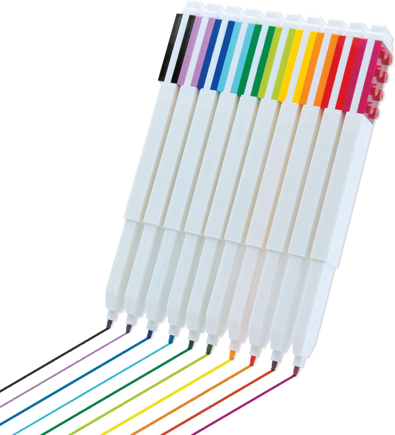 Lego 2.0 Set di 10 Pennarelli