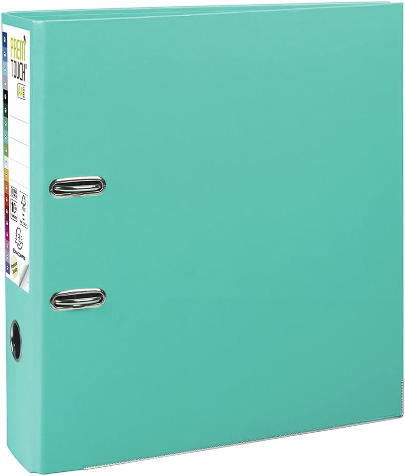 REGISTRATORE A LEVA PREM'TOUCH D.80MM - A4 - VERDE CHIARO