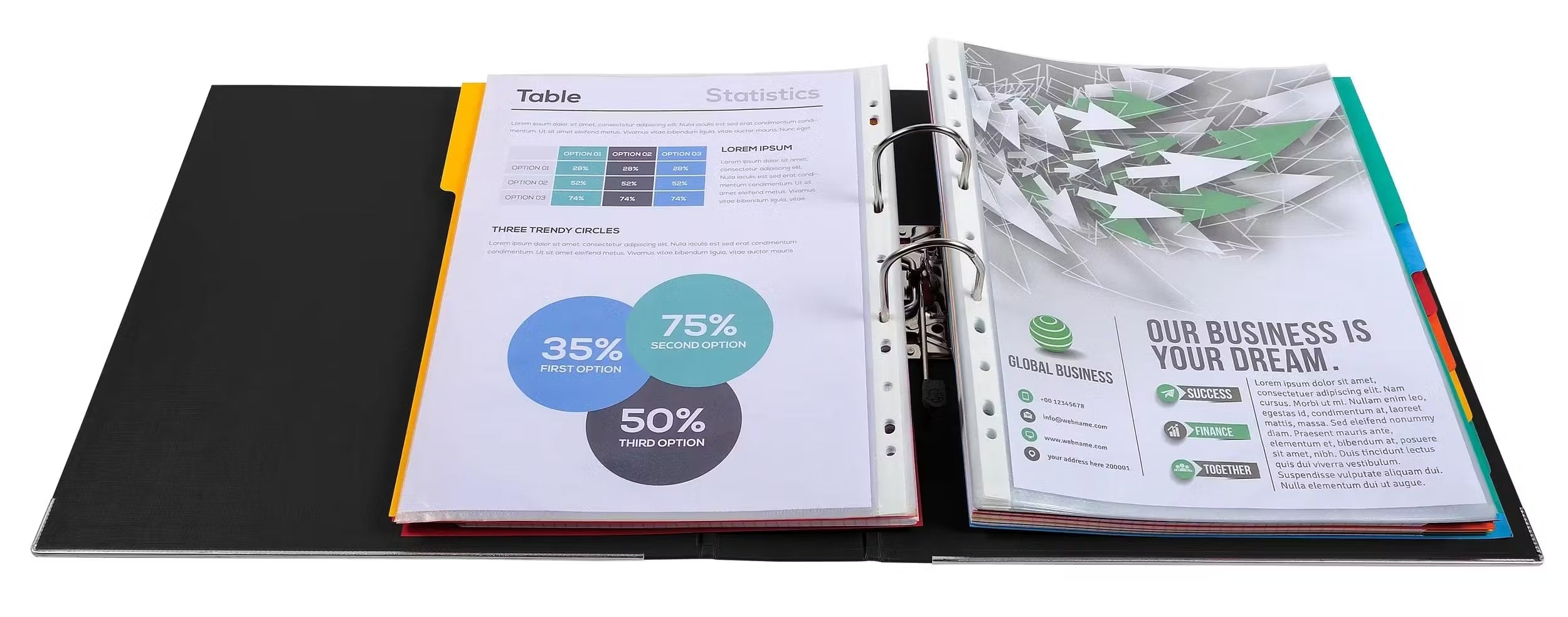 REGISTRATORE A LEVA PREM'TOUCH DORSO 80MM - A4 MAXI - NERO