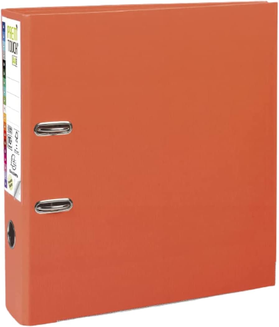 REGISTRATORE A LEVA PREM'TOUCH DORSO 80MM A4 MAXI - ARANCIO