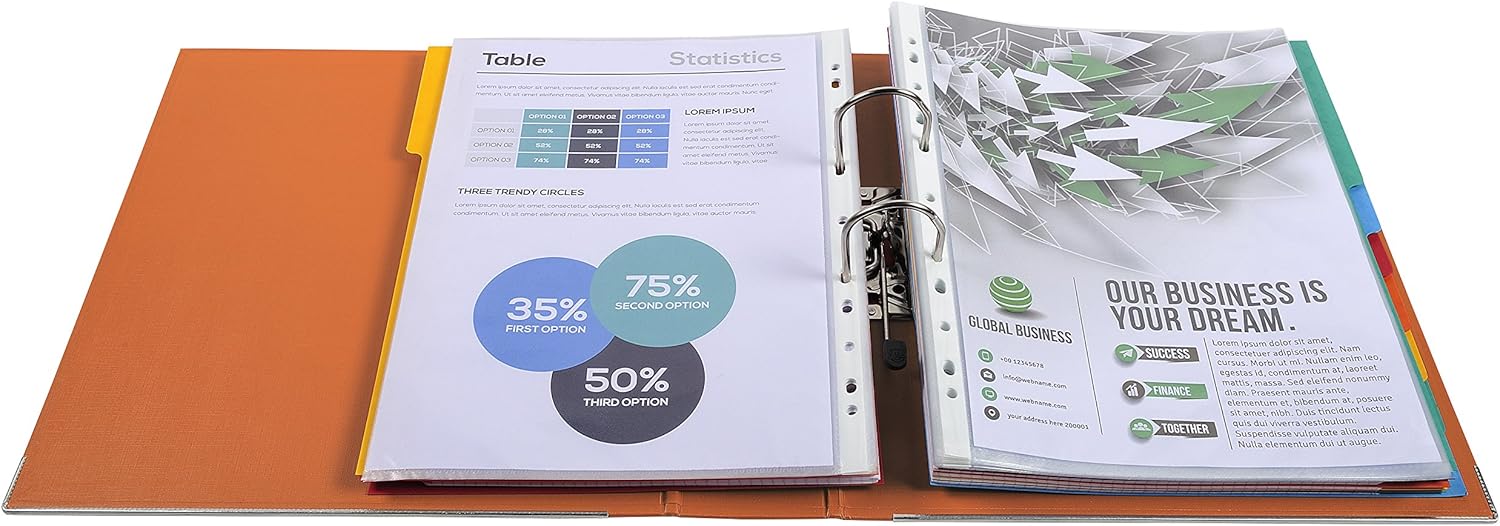 REGISTRATORE A LEVA PREM'TOUCH DORSO 80MM A4 MAXI - ARANCIO