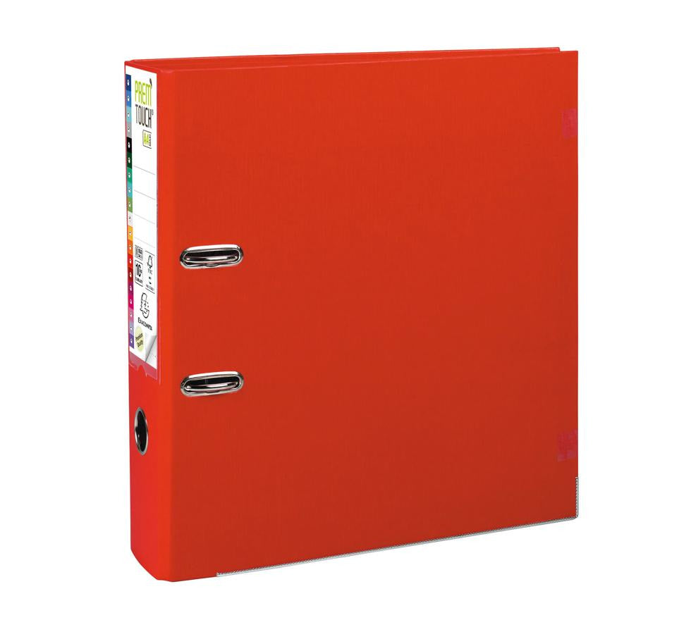 REGISTRATORE A LEVA PREM'TOUCH DORSO 80MM - A4 MAXI - ROSSO