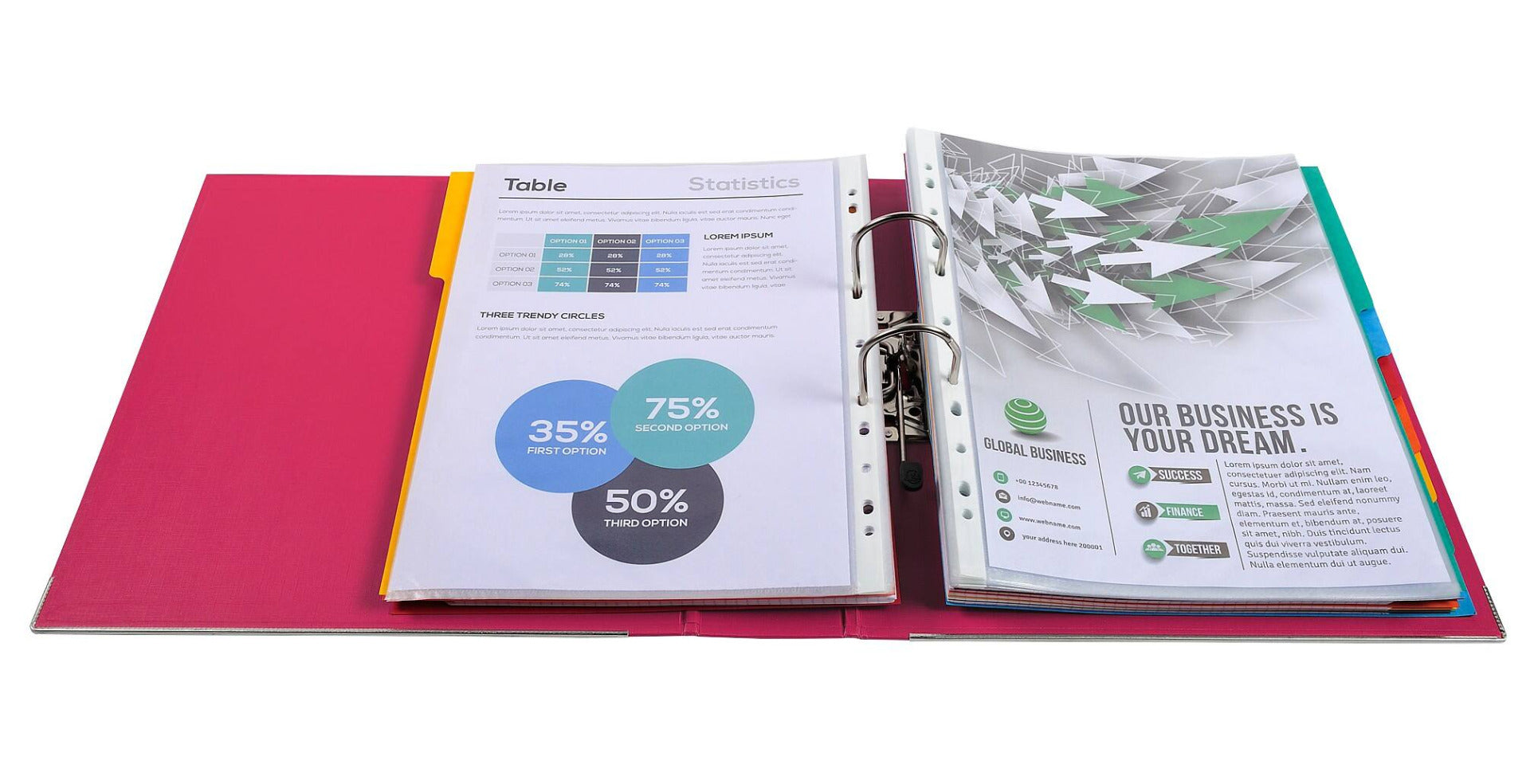 REGISTRATORE A LEVA PREM'TOUCH DORSO 80MM- A4 MAXI - LAMPONE