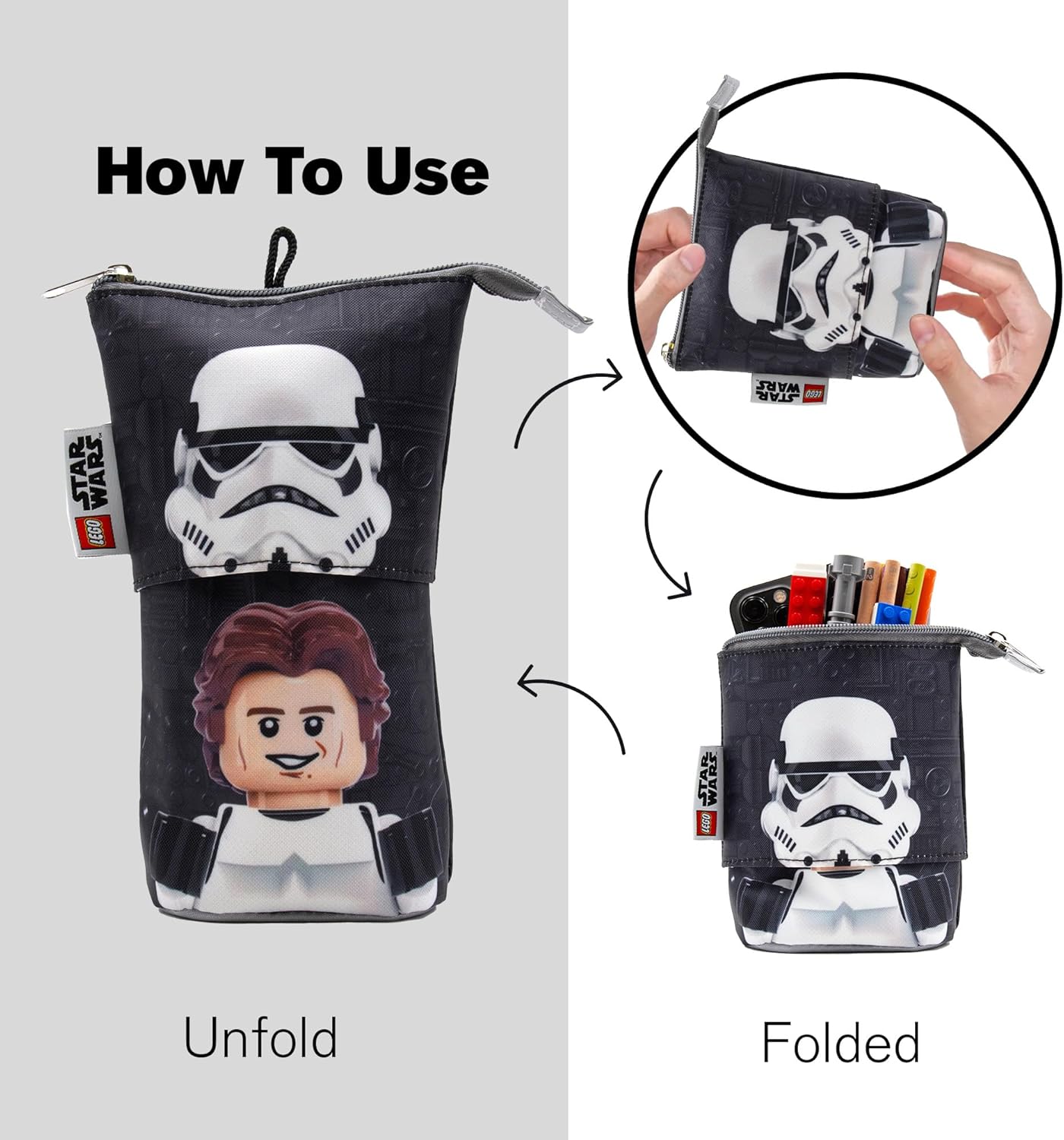 LEGO Star Wars Astuccio Pop-Up - Stormtrooper/Han Solo