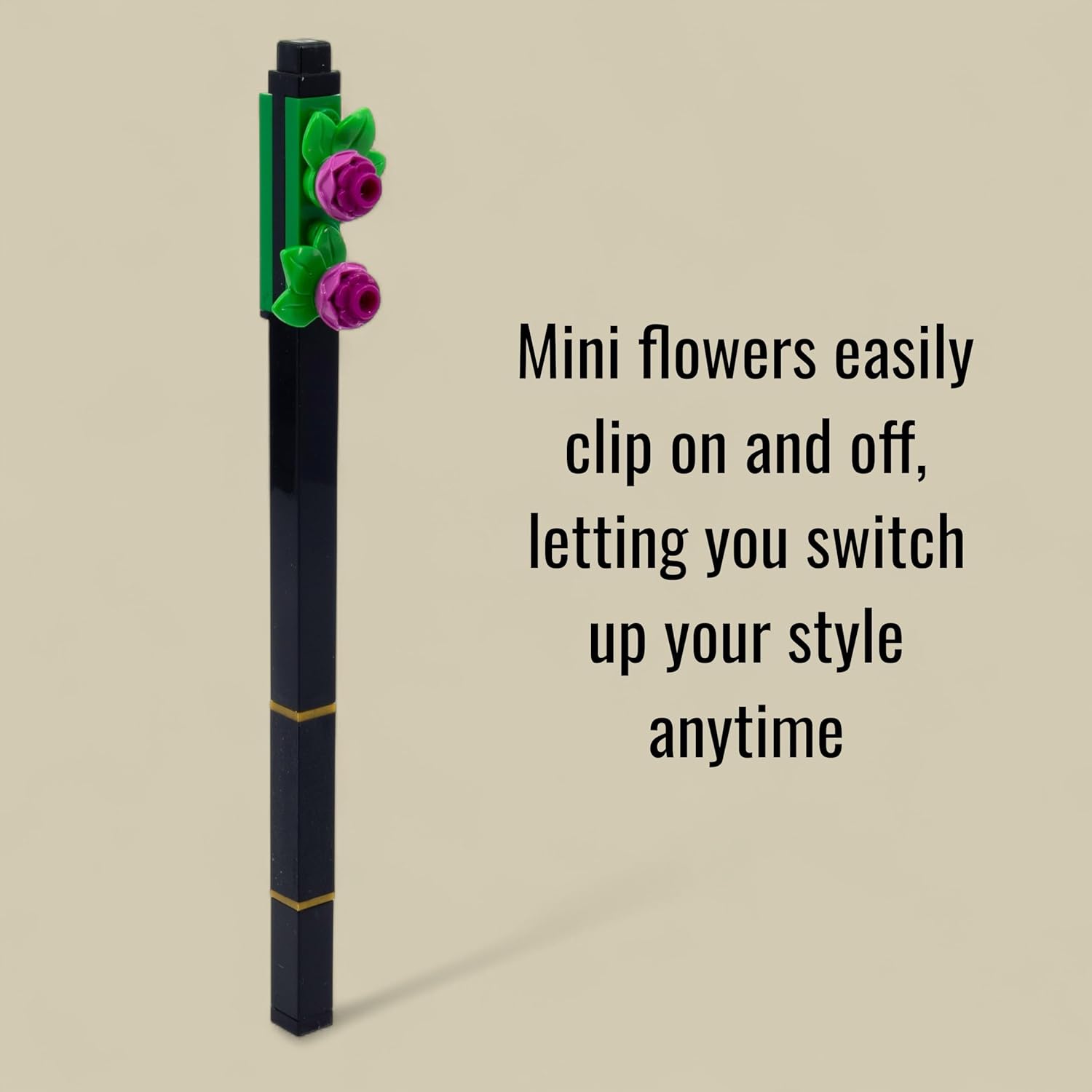 Lego - Penna Gel Con Fiori - Botanical Bright Purple