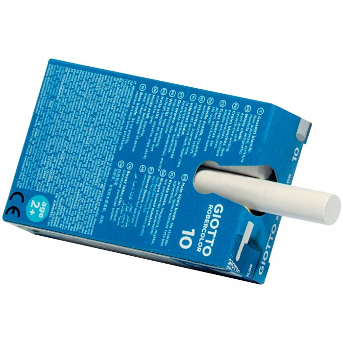 CF 10 PZ GESSETTI BIANCHI GIOTTO ROBERCOLOR