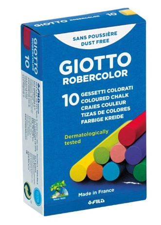 CF 10 PZ GESSETTI COLORATI GIOTTO ROBERCOLOR