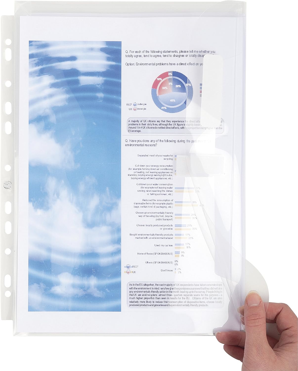 BLISTER DA10BUSTE FORATE A SOFFIETTO CHIUSURA LATERALE PP A4