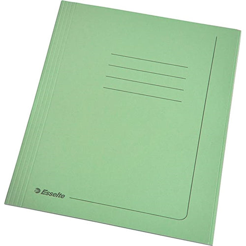 CARTELLA MANILLA 3 LEMBI AD ALTO SPESSORE CF.25 VERDE