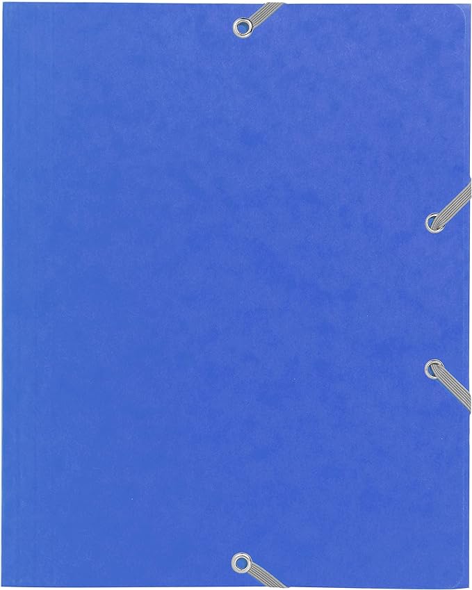 CARTELLA 3 LEMBI CON ELASTICI CARTONCINO LUSTRÉ COL ASSORTI