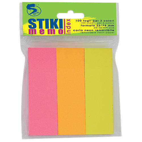 SEGNA PAGINE SPIL STIKI MEMO CARTA 25 x 76 mm 100 FOGLI