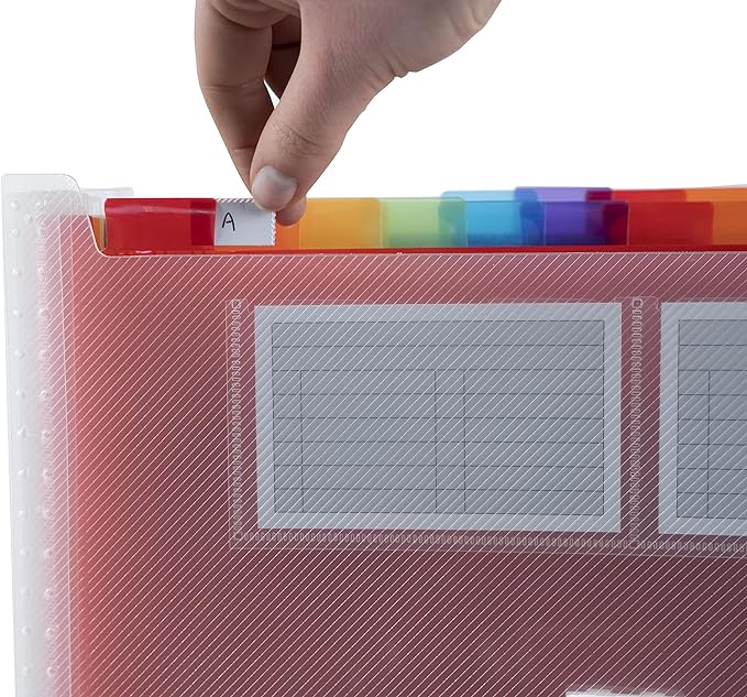 CARTELLA A SOFFIETTI ESPANDIBILI CON MANICO CRYSTAL COLOURS