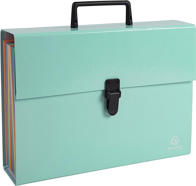 Exacompta Cartella 18 scomparti a soffietti Aquarel