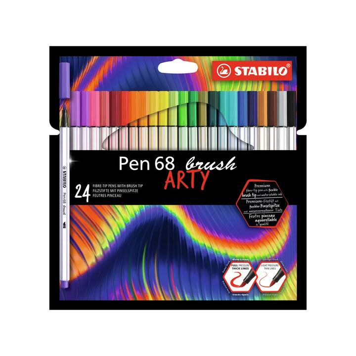 STABILO PEN 68 BRUSH ARTY LINE DA 24