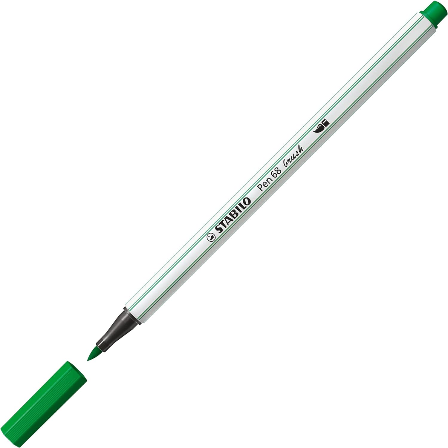 Pennarello con punta a pennello Pen 68 brush Verde Smeraldo
