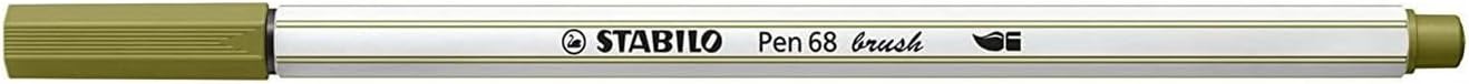 Pennarello con punta a pennello Pen 68 brush Verde Fango