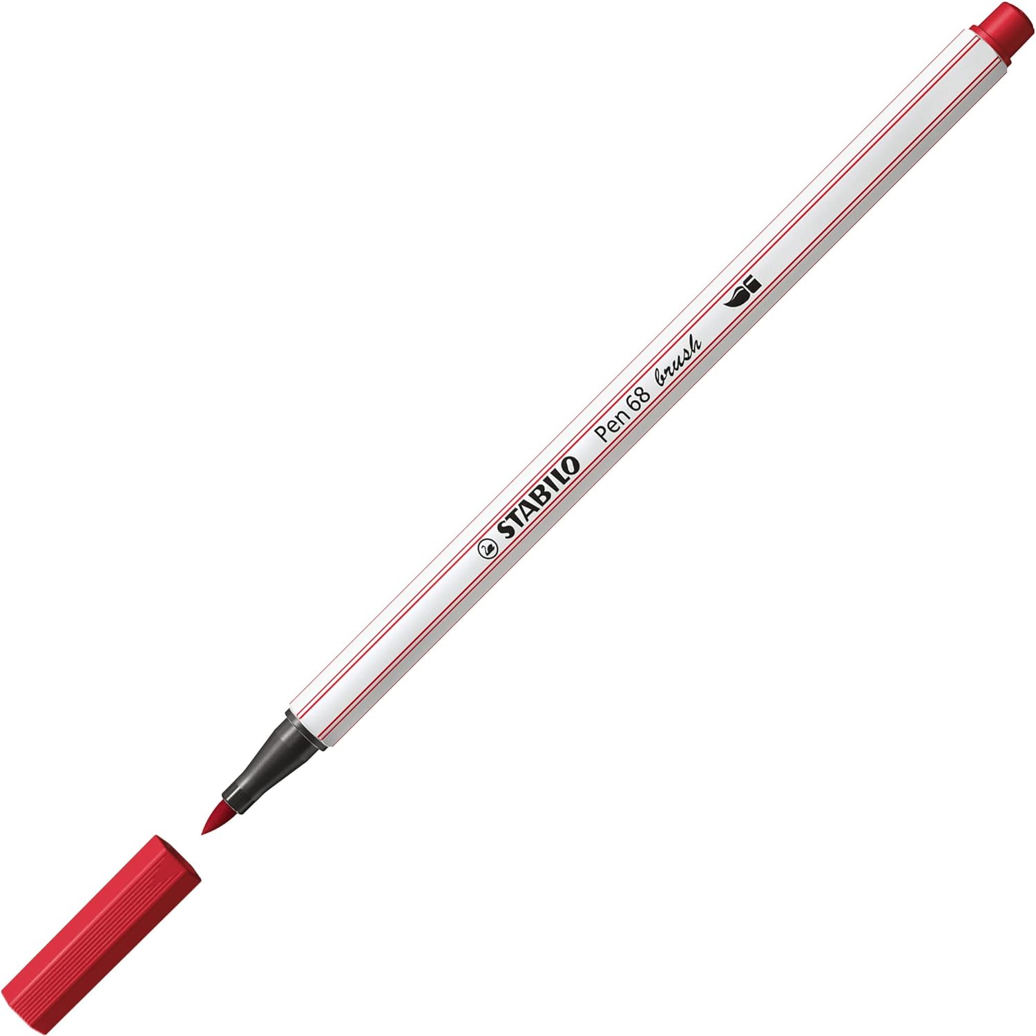 Pennarello con punta a pennello Pen 68 brush Rosso Scuro