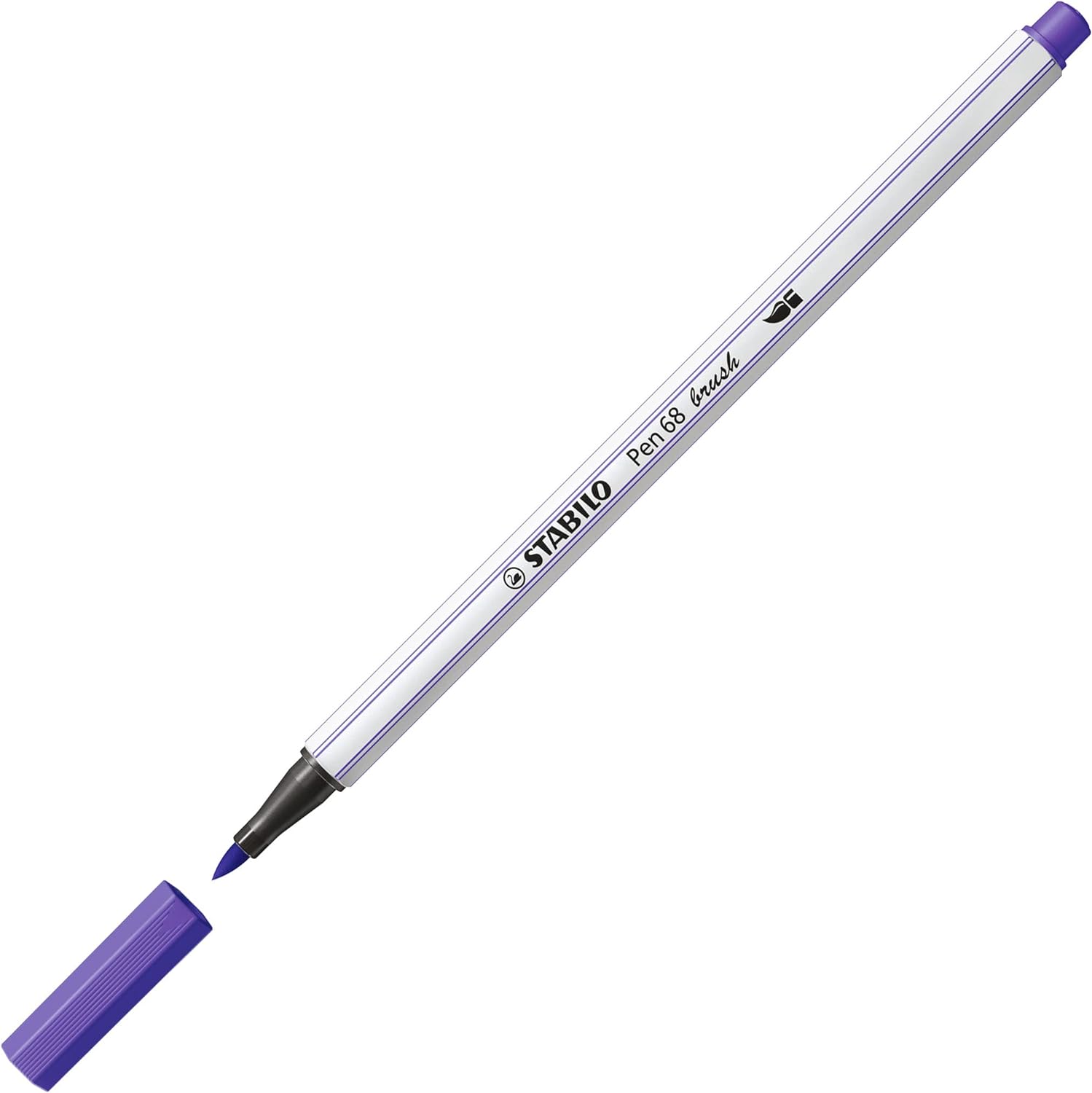 Pennarello con punta a pennello Pen 68 brush Viola