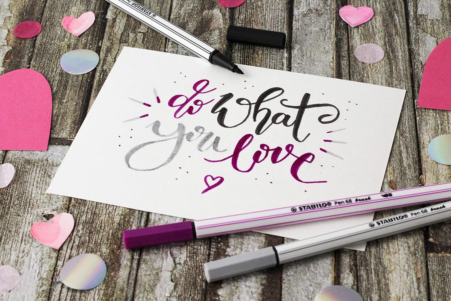 Pennarello con punta a pennello Pen 68 brush Prugna