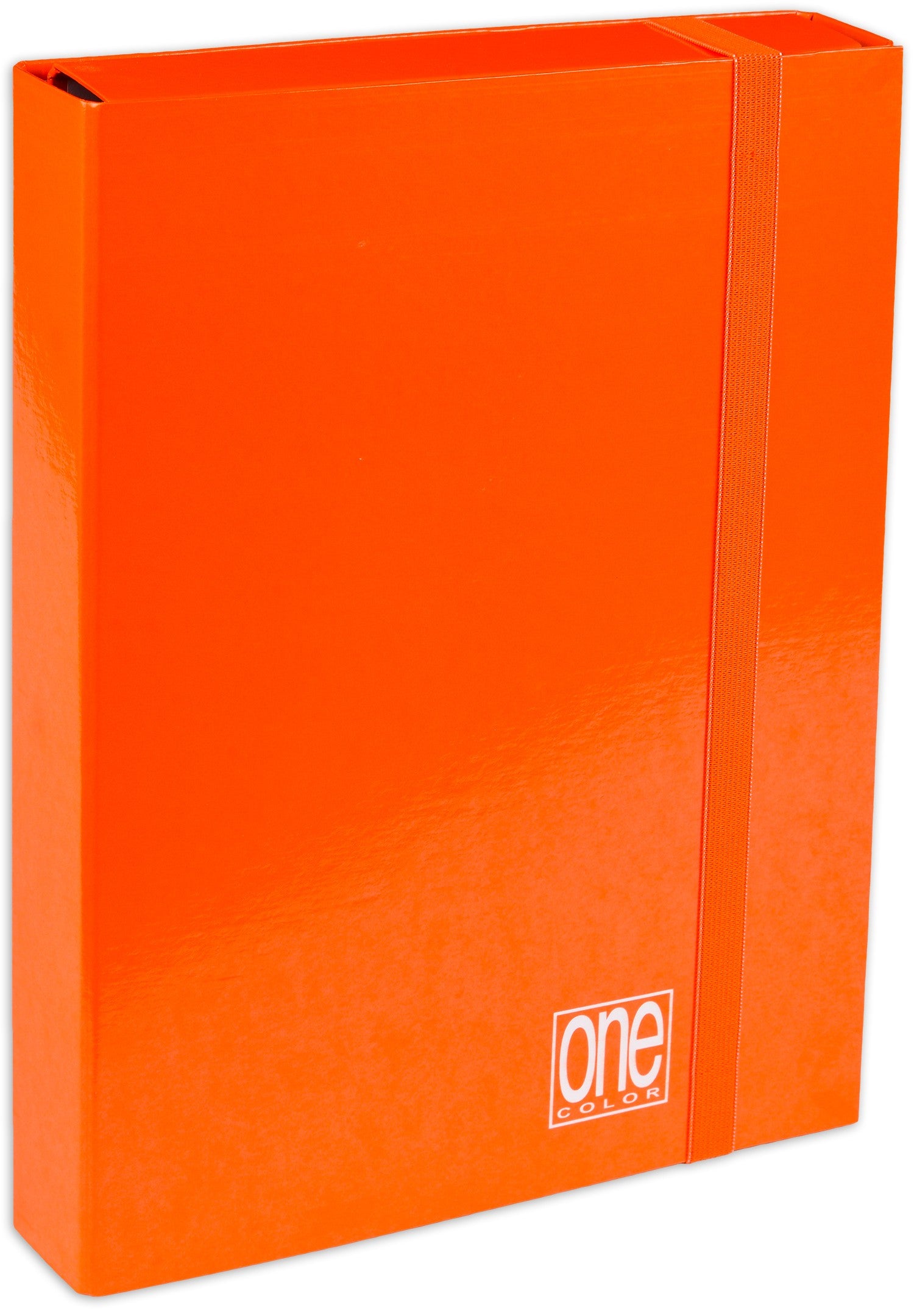 Cartella portaprogetti con elastico 25x35cm dorso5cm arancio