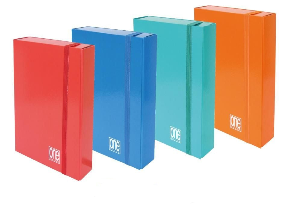 Cartella portaprogetti con elastico 25x35cm dorso 7 arancio