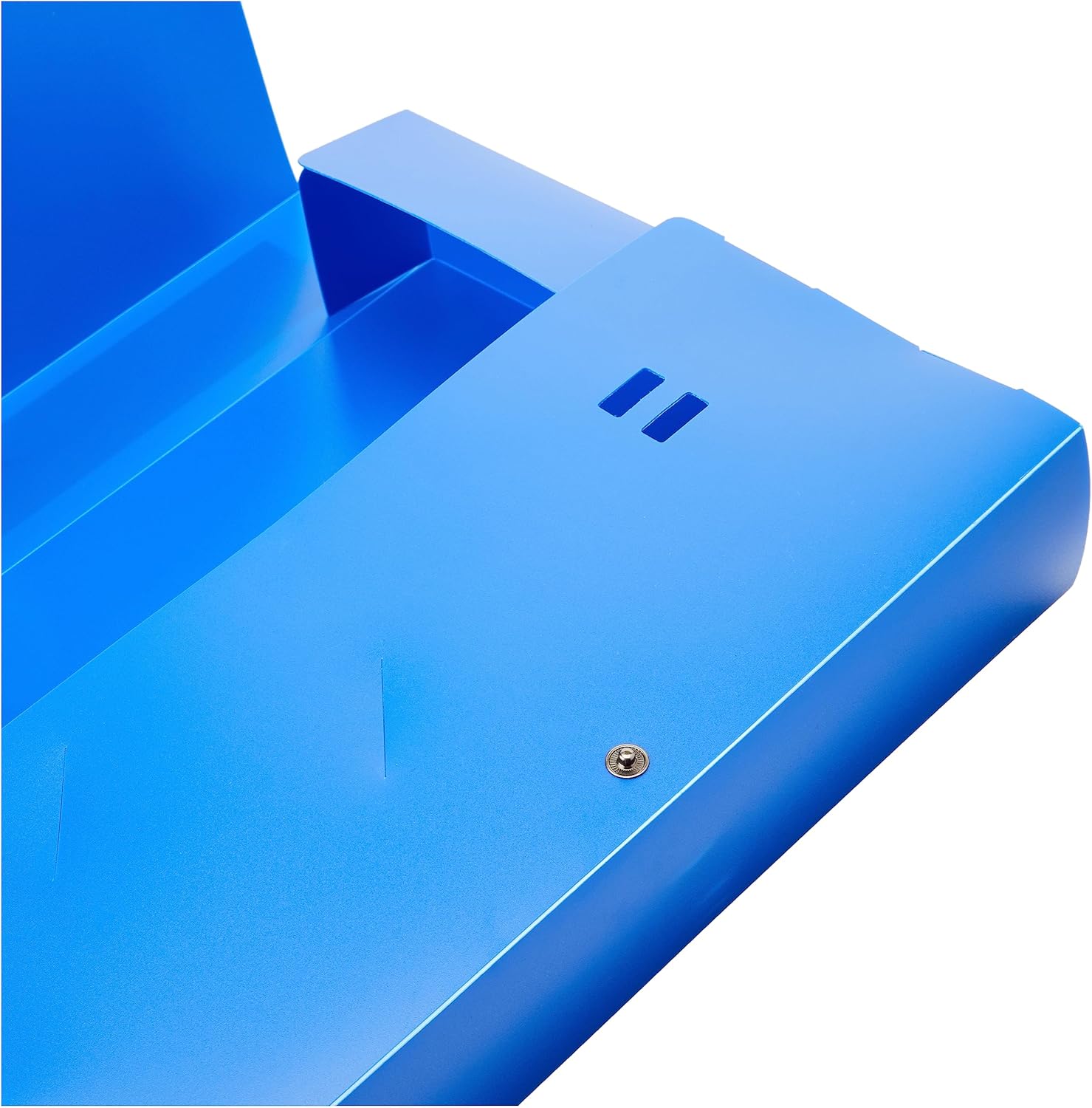 CARTELLINA PER ARCHIVIO BOX CON BOTTONE 60MM BLU