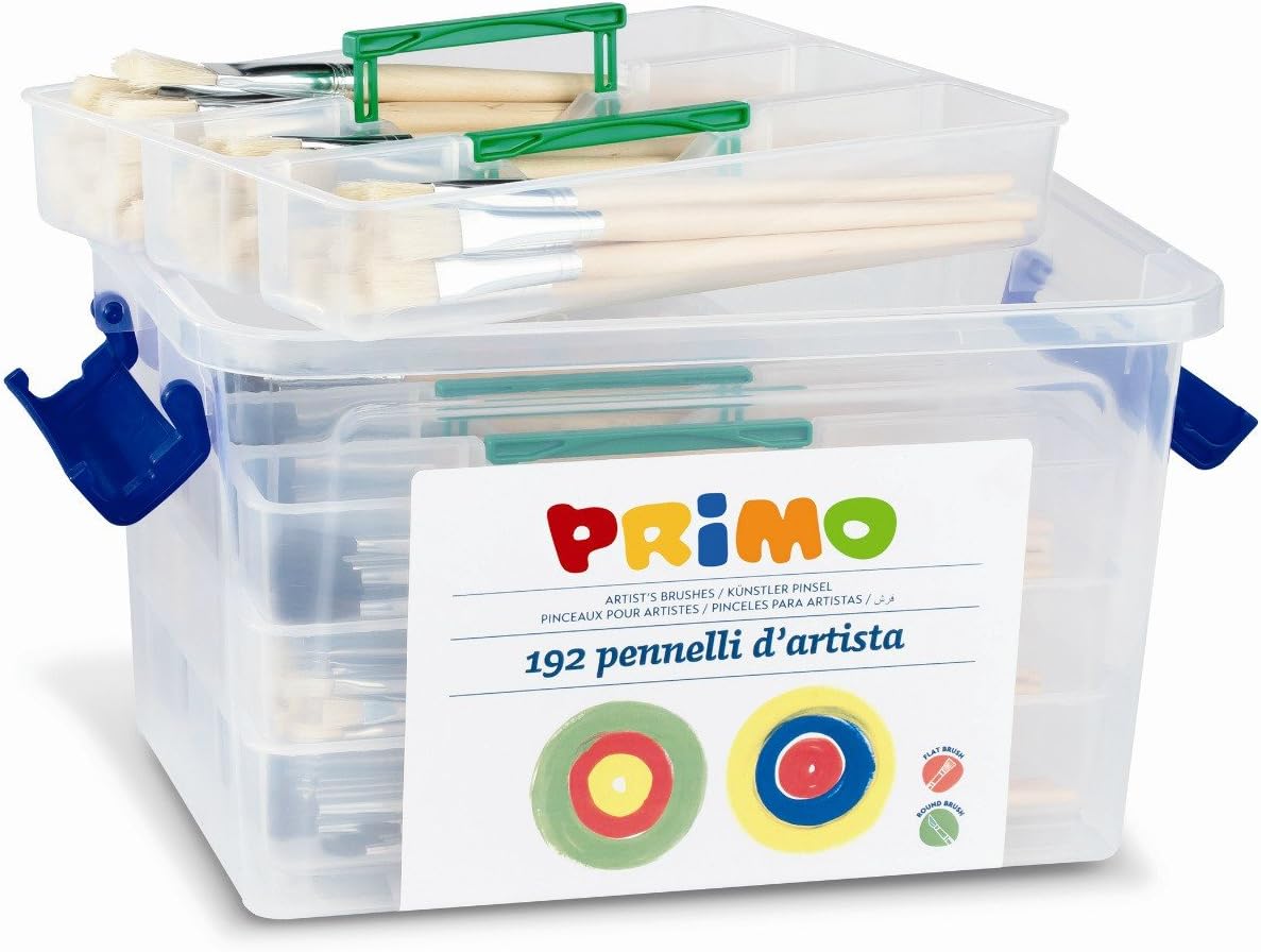Pennelli Primo assortiti pz.192 in valigetta con scomparti