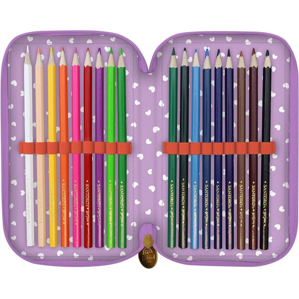 Gorjuss Astuccio 3 Zip Be Kind To All Creatures